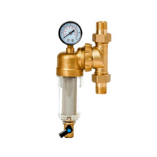 JC148 Фильтр своб. вращ.с маном.1/2" СТЕКЛО(15/1шт)