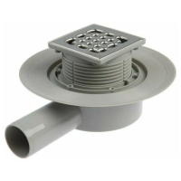 Трап для душевой с сухим затвором .угловой выпуск 10*10