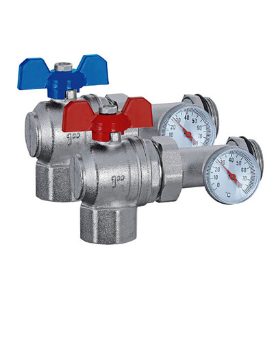 Кран шаровой угл.с полусгоном и термомет. 1 (1/12), TIM