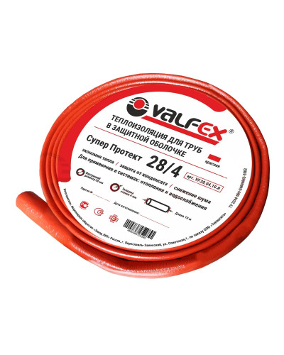 Теплоизоляция 28x4 мм VALFEX 10м К (130 м), Valfex
