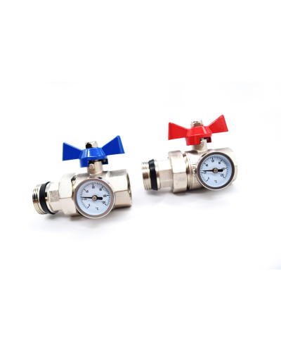 Кран шаровой пря.с полусгоном  1 ViEiR (20/1пара), VIEIR