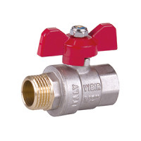 VR203-03 Кран шар1"F/М( Б) КРАС. НИКЕЛЬ(60/6шт)