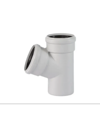 Тройник двухраструбный 110х58/45°, Светло-серый RAL 7035, Ostendorf Skolan dB 335220