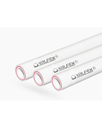 Труба арм.стекловолокном SDR 7.4 PN20  ф25х3,5 мм (50) ШТАНГА 2 МЕТРА (Valfex) БЕЛАЯ, Valfex
