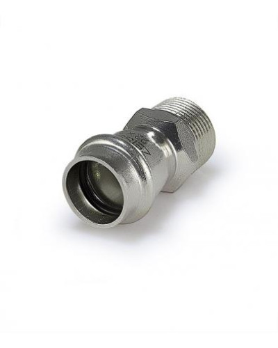 Пресс-фитинг из нержавеющей стали с наружной резьбой  35mm*1(5/40), TIM