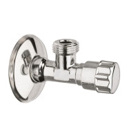 Венитиль угловой хромированный 1/2"х1/2" "VIEIR" хром(120/1шт)