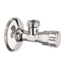 Венитиль угловой хромированный 1/2"х1/2" "VIEIR" хром(120/1шт)