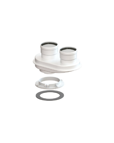 Адаптер перехода 60х100 на 80 с фланцем, УТДК