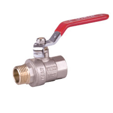 Кран шаровой 11/4" F/М  (ручка) НИКЕЛЬ "ViEiR"(36/6шт)