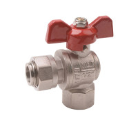 Кран угловой с накидной гайкой  3/4" "ViEiR"(80/10шт)