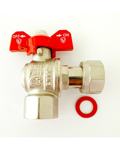 Кран угловой с накидной гайкой  1/2 ViEiR(112/14шт), VIEIR