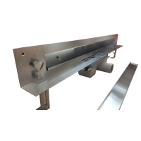 Душевой лоток для монтажа в стену, с комбинированным затвором (сухим затвором и гидрозатвором) .накладная панель нержавеющая сталь-глянец 700*70(1/4)