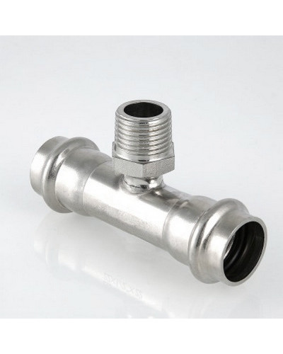 Тройник с переходом на наружную резьбу 28×1/2×28  VER-PRO (28/4шт), VIEIR