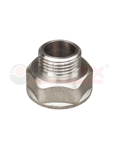 Переходник НИКЕЛИРОВАННЫЙ VALFEX  ВР 1 - НР 3/4 (130/10), Valfex