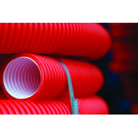 Кожух для трубы до 18 мм (диаметр 20) красный Stout, бухта 50 м