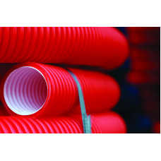 Кожух для трубы до 18 мм (диаметр 20) красный Stout, бухта 50 м