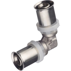 Пресс-фитинг. Уголок никелированный 26 * 26(9/72)