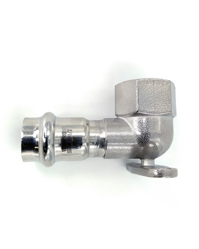 Уголок с переходом на внутреннюю резьбу и креплением 22×3/4  VER-PRO (30/3шт), VIEIR