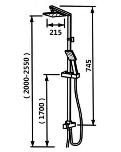 V25002 Душевые системы (5/1шт), VIEIR