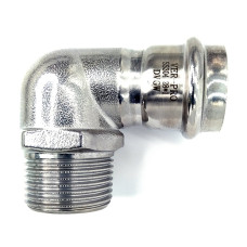 Уголок 90° с переходом на наружную резьбу 28×3/4"  "VER-PRO" (30/5шт)