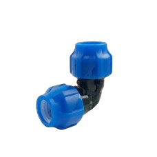 Отвод ПНД компрессионный присоединительный 25x25 VALFEX (комплект 6 шт)