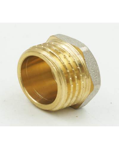 Заглушка (Пробка) никелированная 1/2 ш (10/600), TIM