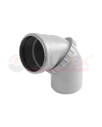 Отвод поворотный (универсальный) 50мм вн.канализ.(250) VALFEX, Valfex