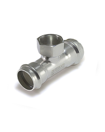 Пресс-тройник из нержавеющей стали с внутренней резьбой 42mm*1/2(1/13), TIM