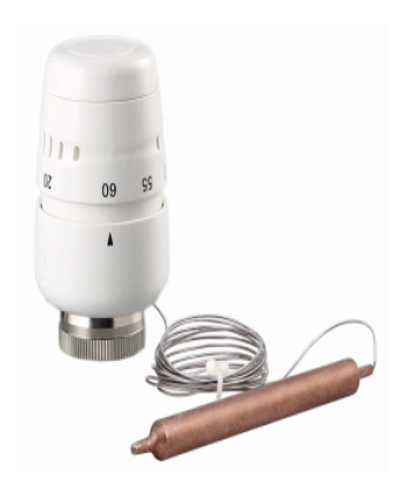 Головка термостатическая жидкостная с погружным датчиком.M30*1.5(1/50), TIM