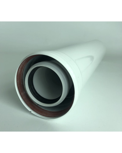 Удлинитель дымохода конденсационного
коаксиальный 60 х 100 - 500 мм, УТДК