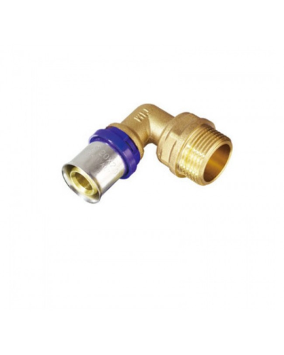 Пресс-фитинг. Уголок никелированный 16 * 1/2 Ш(25/200), TIM