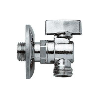 Угловой кран   1/2"-1/2" LUX Ganzer" хром(60/1шт)