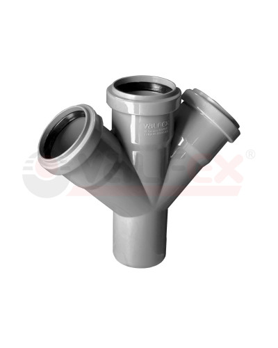 Крестовина 110/110/50x45° вн.канализ. (15) VALFEX, Valfex
