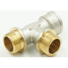 Тройник никелированная 1/2ш*1/2ш*1/2г(10/80)