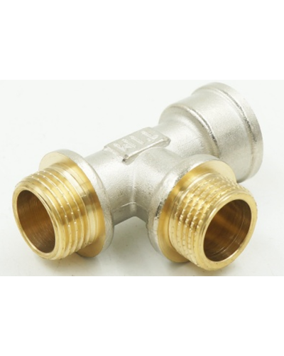 Тройник никелированная 1/2ш*1/2ш*1/2г(10/80), TIM