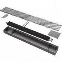 Канальный конвектор Бриз 200х80х1200, 1ТО, концевое прямое исп., U-профиль, втулки-черные