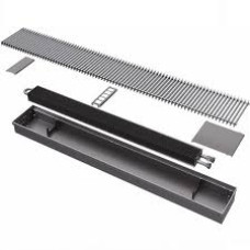 Канальный конвектор Бриз 200х80х1200, 1ТО, концевое прямое исп., U-профиль, втулки-черные
