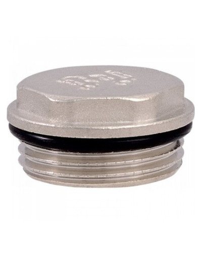 Заглушка с уплотнительным кольцом 3/4ш никелированный, TIM