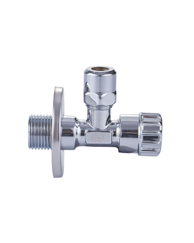 Венитиль-цанга угловой хромированный 1/2х3/8х10мм VIEIR хром(120/1шт), VIEIR