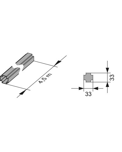 Профиль TECE в штангах 4.5м, TECE