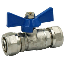 Кран шаровый (бабочка) МП 16Ц*16Ц(25/100)