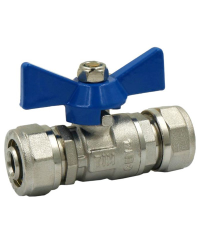 Кран шаровый (бабочка) МП 16Ц*16Ц(25/100), TIM