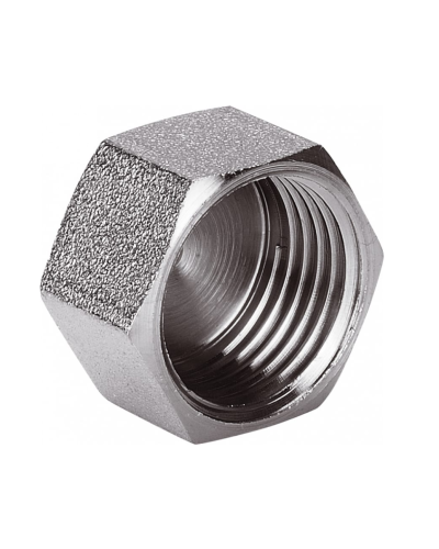 Заглушка резьбовая с прокладкой никелированная 3/4(10/220), TIM