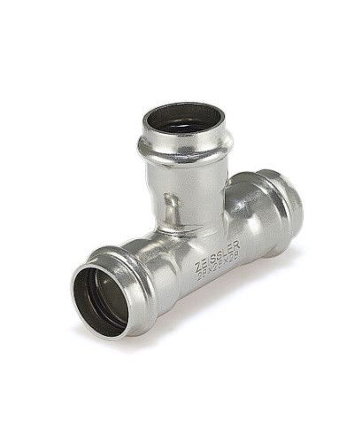 Трехраструбный пресс-тройник из нержавеющей стали 54*54*54mm(1/5), TIM