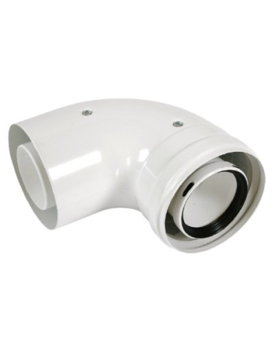 Коаксиальный отвод 90, диам. 125/80, HT