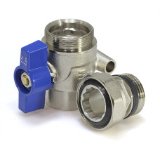 Кран шаровой пря.с полусгоном и термометром 1" пара(1/20)