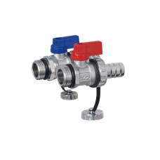 Кран дренажный со съёмным металлическим штуцером 1/2" пара(1/50)