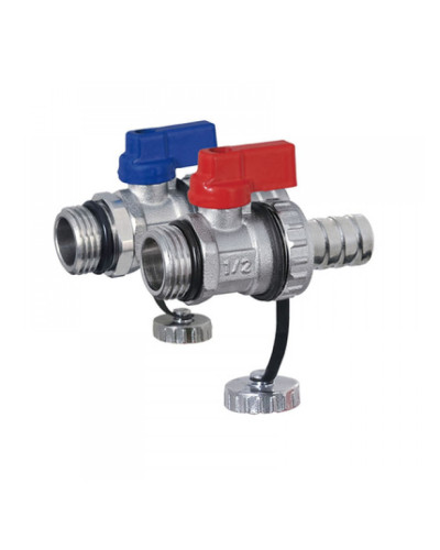 Кран дренажный со съёмным металлическим штуцером 1/2 пара(1/50), TIM