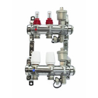 Распределительная группа коллекторов с расход. 2-вых  НЕРЖ. БЕЗ КРАНОВ  1"x3/4" "ViEiR" (5/1шт)