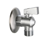 VER33 Угл. кран 1/2"х1/2" мат.ЛАТУНЬ"ViEiR" (80/20шт)